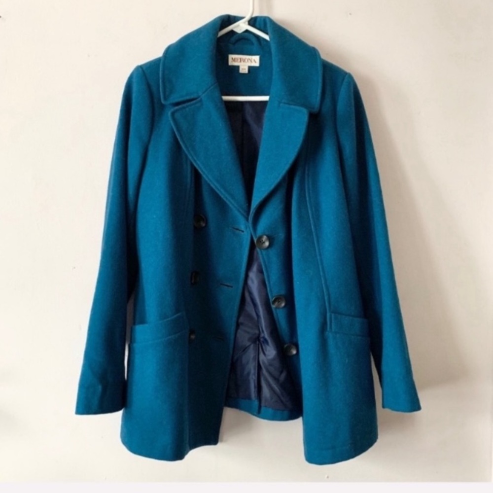 Merona Wool Blend Pea Coat Size Medium